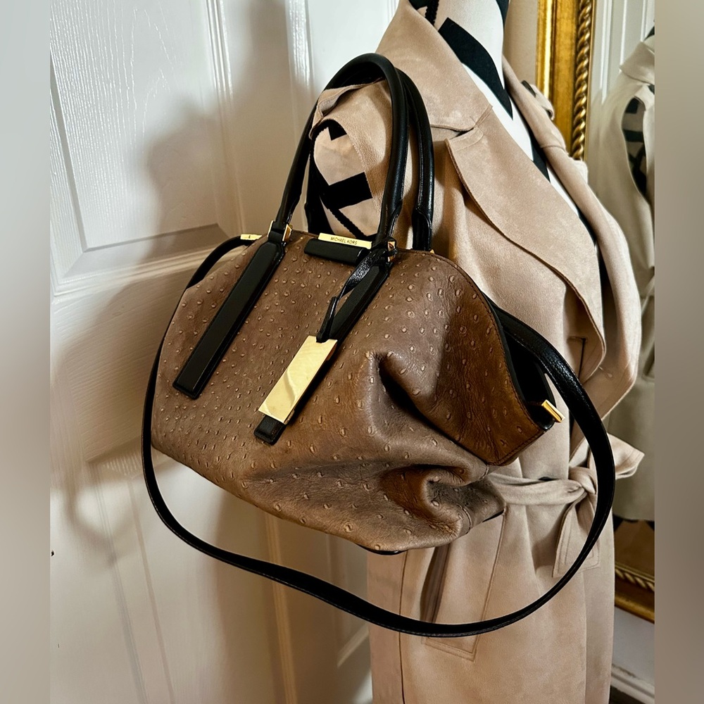 Michael Kors Large Ostrich Satchel